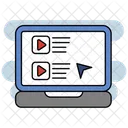 Tutorial Em Video Educacao Video Ícone