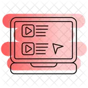 Tutorial Em Video Educacao Video Ícone