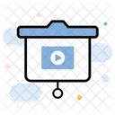 Video Lecture E Learning Video Lesson Icon