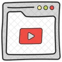 Online Video Multimedia Video Tutorial Icon