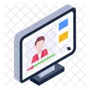 Video Learning Online Teacher Video Tutorial Icon