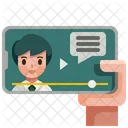 Video Tutorial Online Learning Video Lecture Icon