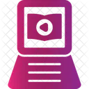 Video Tutorial Class Laptop Icon