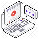 Video Tutorial Video Lesson Video Broadcast Icon