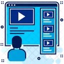 Video Tutorials Lesson Online Icon