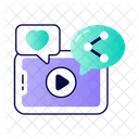 Video Virale Video Marketing Video Icône