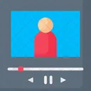 Flat Icon Video Vlog Icon