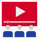 Videovorlesung Videolektion Video Tutorial Symbol