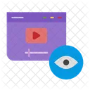 Vues Video Video Createur De Contenu Icon