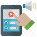 Videowerbung Werbevideo Smartphone App Symbol