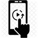 Video Wiedergeben Telefon Videoplayer Symbol