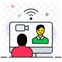 Videokonferenz Videoanruf Videochat Symbol