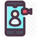 Internet Technologie Videoanruf Video Chat Symbol