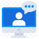 Videoanruf Videochat Videokommunikation Symbol