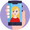 Videoanruf Streaming Video Chat Icon