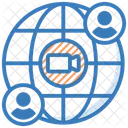 Videoanruf Globus Video Chat Symbol