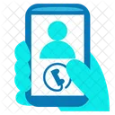 Videoanruf Mobilanruf Video Chat Symbol