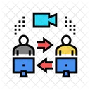 Video Anrufe Computer Symbol