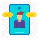Business Phone Chat Icon