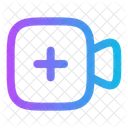 Videocamera Add Music Sound Icon