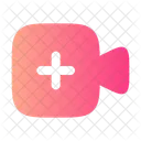 Videocamera Add Music Sound Icon