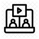 Chamada De Video Video Player De Video Ícone