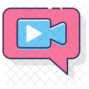 Mvideo Chat Videochamada Vedeo Chamando Ícone