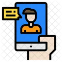 Mao Smartphone Homem Ícone
