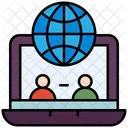 Chamada De Video Chamada Pela Internet Chamada Ícone