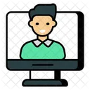 Chamada De Video Chat De Video Mensagem De Video Ícone