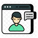 Chamada De Video Chat De Video Mensagem De Video Ícone