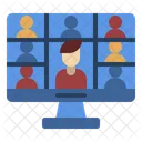 Videochat Online Call Icon