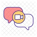 Video Conference Chat Icon