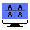Video Conference Tele Conference Online Icon
