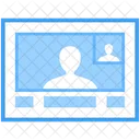 Videoconferenza Chat Video Comunicazione Video Icon