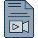 Datei Dokument Video Symbol