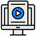 Videodatei Videostreaming Videovorlesung Symbol