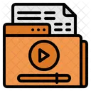 Videodateiordner  Symbol