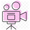 Videographie Couleur Ombre Thinline Icon Icône