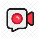 Video Chat Nachricht Symbol