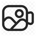 Videokamera Ruckseite Symbol