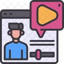 Videokonferenz Virtuell Online Symbol