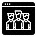 Videokonferenz Online Browser Symbol