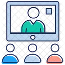 Online Seminar Videokonferenz Tagung Symbol