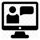 Videollamada Mensaje De Video Llamada En Vivo Icono