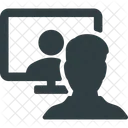 Video Llamada En Linea Icono