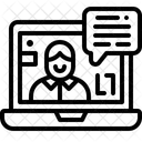 Videollamada En Linea Cara Icono