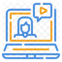 Videollamada Icono Comunicacion Icono