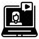 Videollamada Icono Portatil Icono