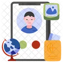 Videollamada Movil Video Chat Facechat Icono